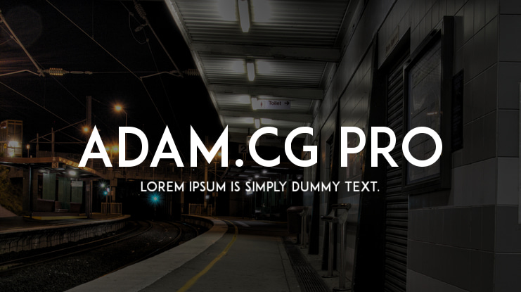 ADAM.CG PRO Font