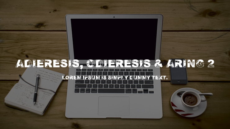 Adieresis, Odieresis & Aring 2 Font Family
