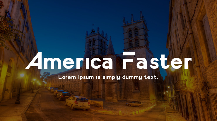 America Faster Font