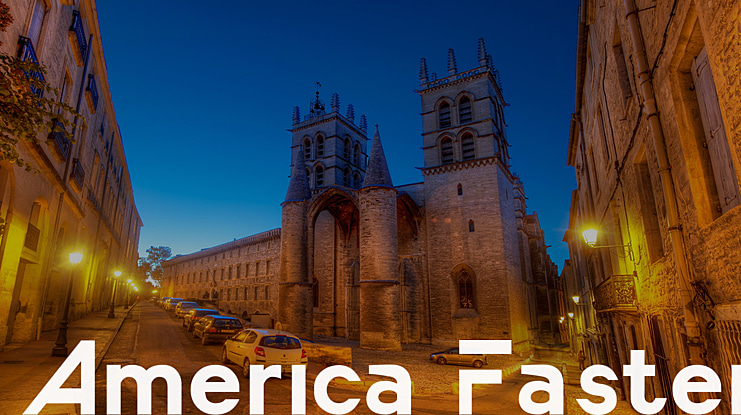 America Faster Font