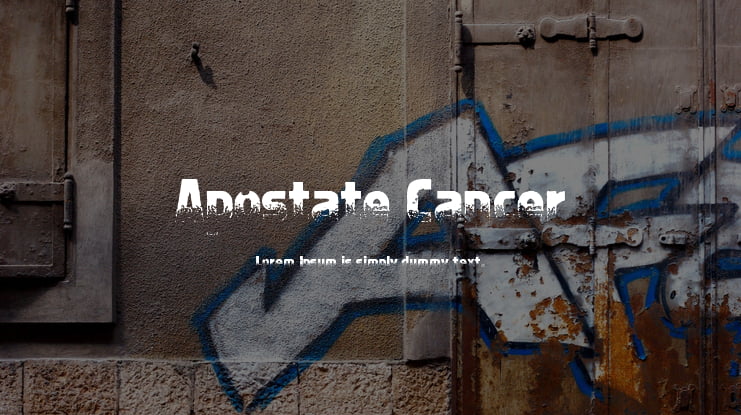 Apostate Cancer Font