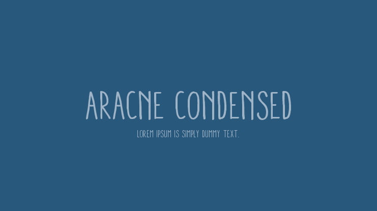 Aracne Condensed Font Family