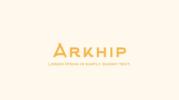 Arkhip Font