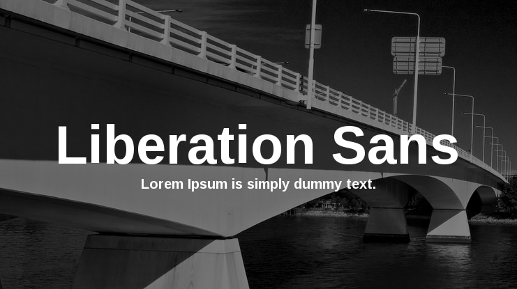 Liberation Sans Font Family