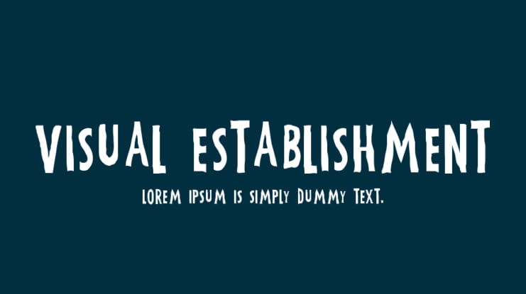 Visual Establishment Font