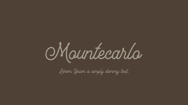 Mountecarlo Font