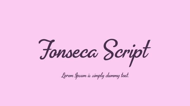 Fonseca Script Font
