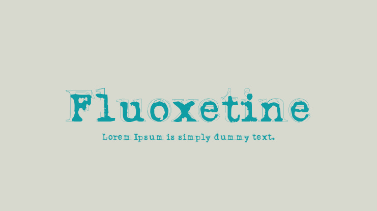 Fluoxetine Font