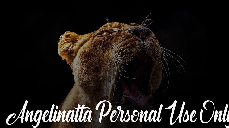 Angelinatta Personal Use Only Font
