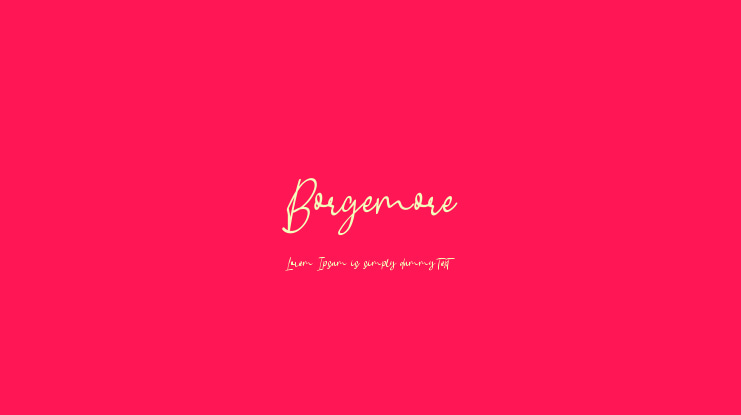 Borgemore Font