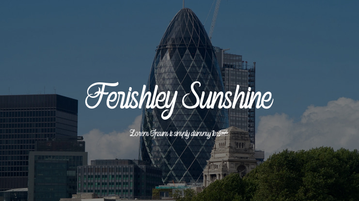 Ferishley Sunshine Font