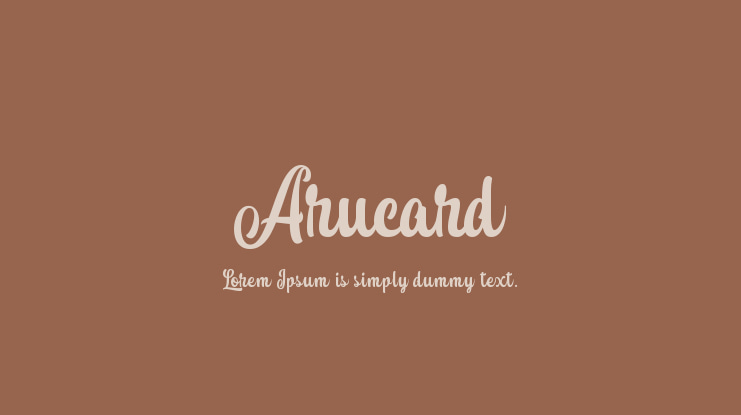 Arucard Font
