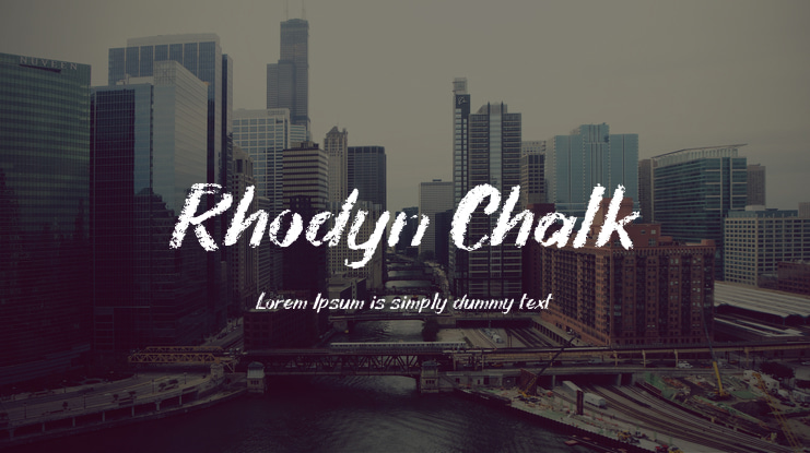 Rhodyn Chalk Font