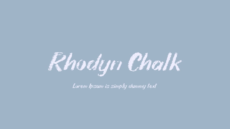 Rhodyn Chalk Font
