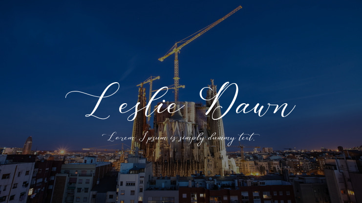 Leslie Dawn Font Family