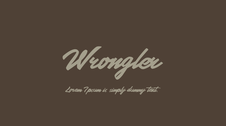 Wrongler Font