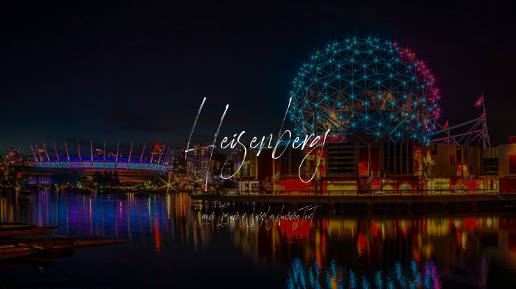 Heisenberg Font