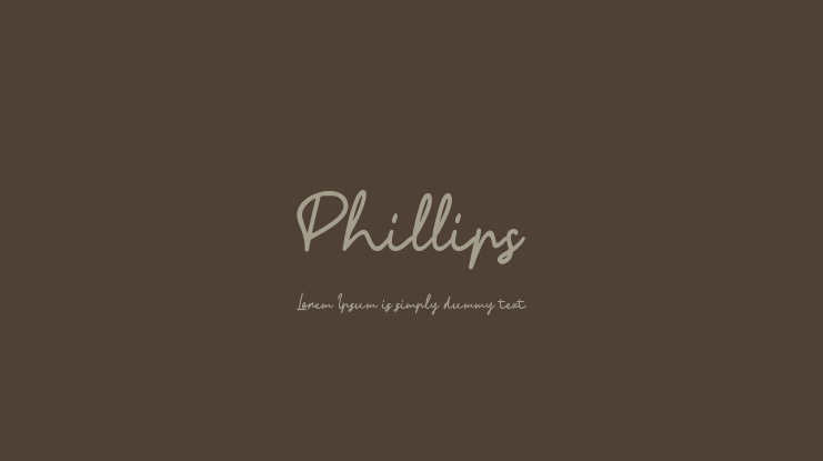 Phillips Font