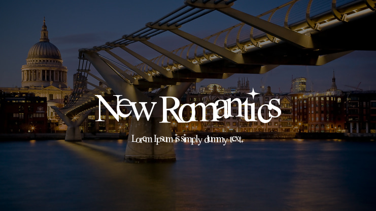 New Romantics Font