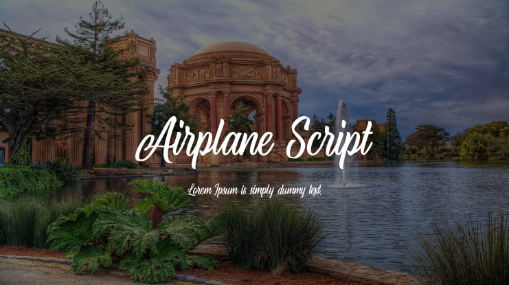Airplane Script Font
