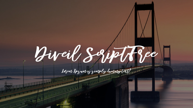 Diveil ScriptFree Font