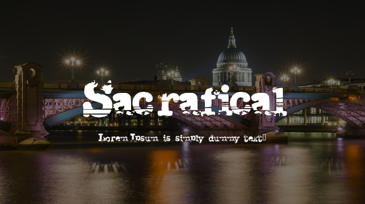 Sacrafical Font