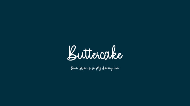Buttercake Font Family