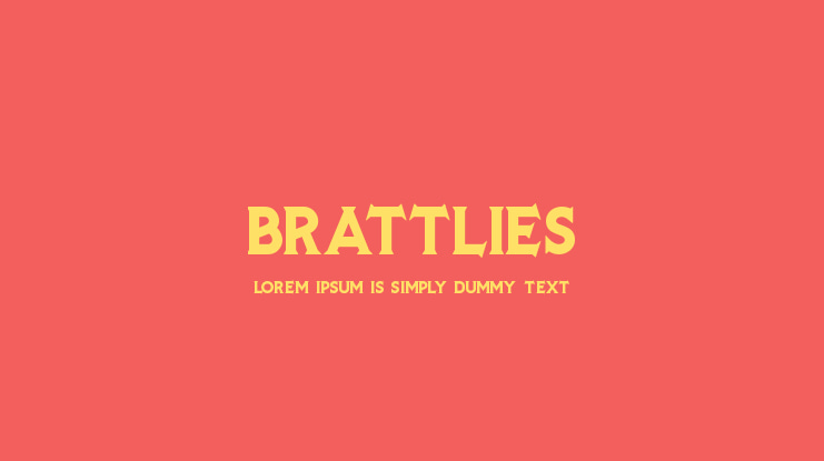 BRATTLIES Font