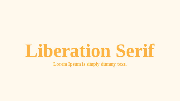 Liberation Serif Font Family