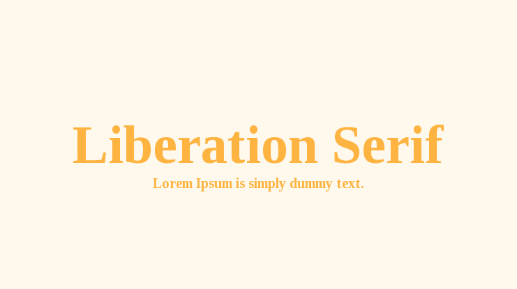 Liberation Serif Font Family