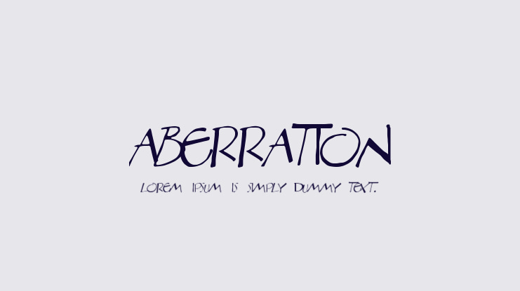 Aberration Font