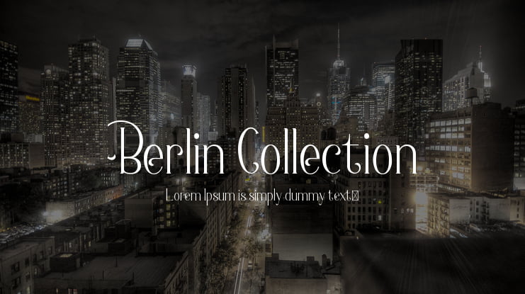Berlin Collection Font