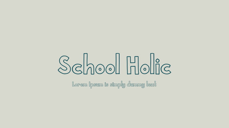 School Holic Font Family