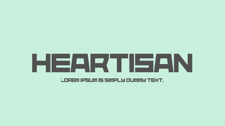 Heartisan Font
