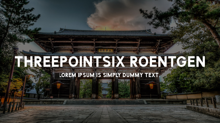 ThreePointSix Roentgen Font Family