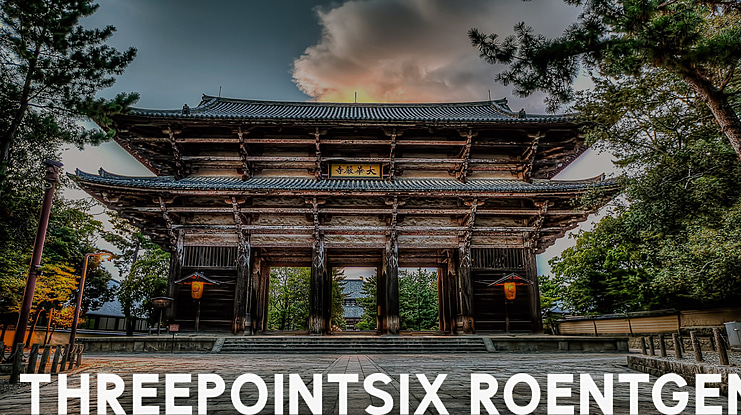 ThreePointSix Roentgen Font Family