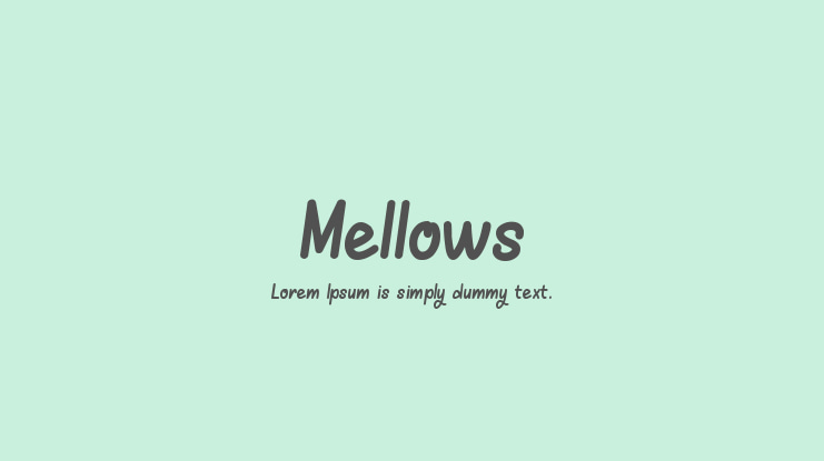 Mellows Font