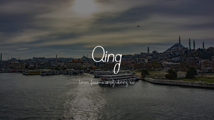 Qing Font