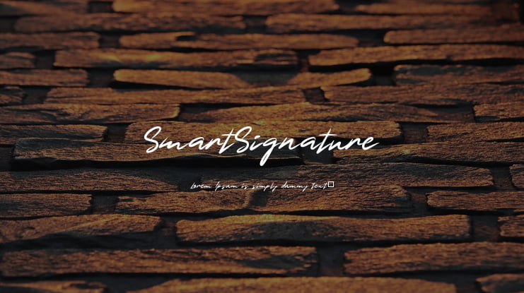 SmartSignature Font