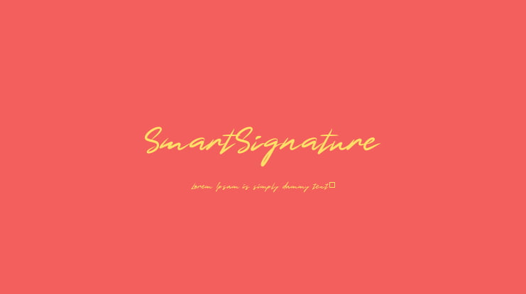 SmartSignature Font