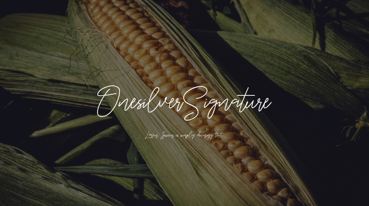 OnesilverSignature Font