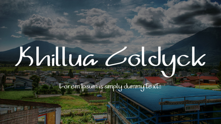 Khillua Zoldyck Font