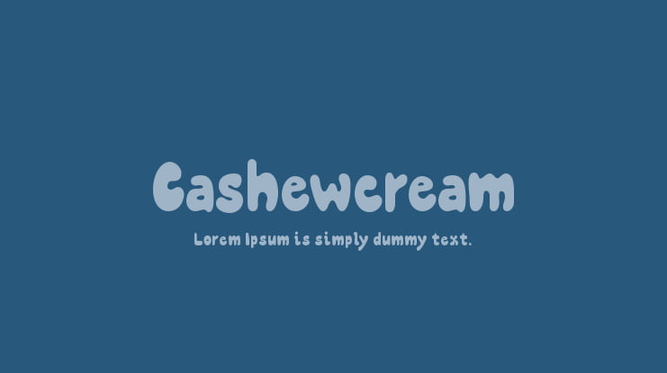 Cashewcream Font