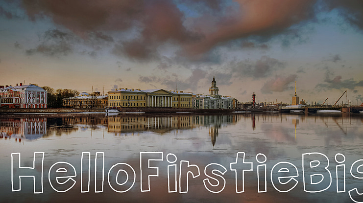 HelloFirstieBig Font