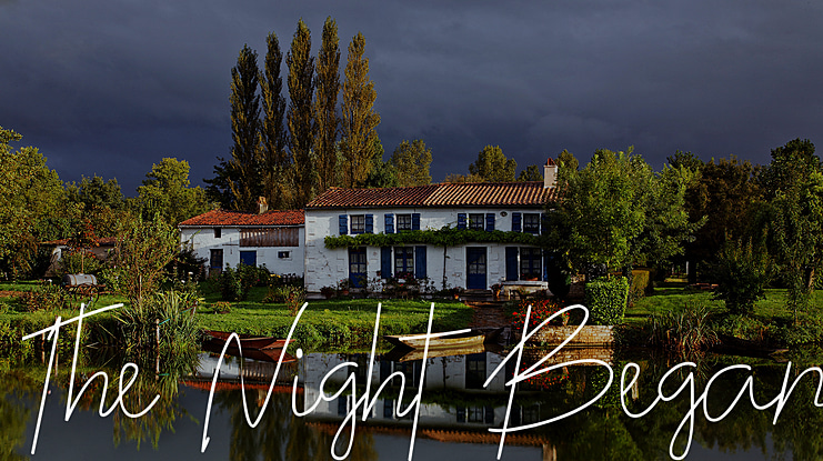 The Night Began Font