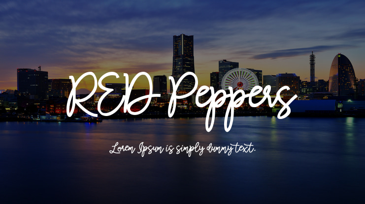 RED Peppers Font