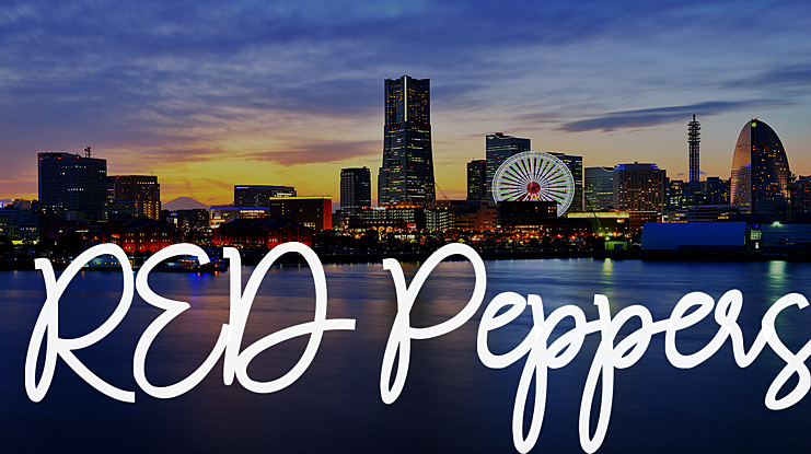 RED Peppers Font