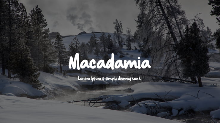 Macadamia Font