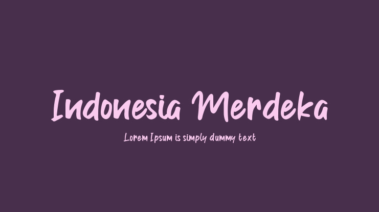 Indonesia Merdeka Font