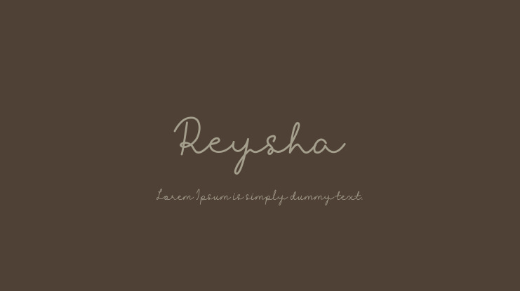 Reysha Font